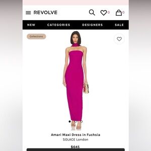 Solace London fuscia gown, brand new, perfect condition.